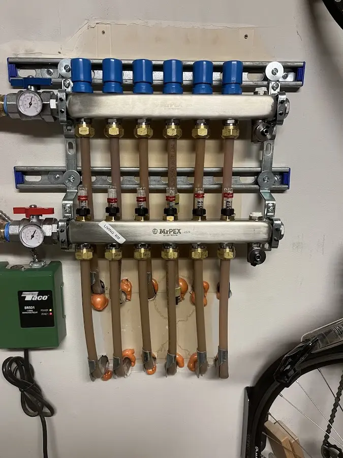 Plumber performing Gas Line Installation at a residential property in Edgewood